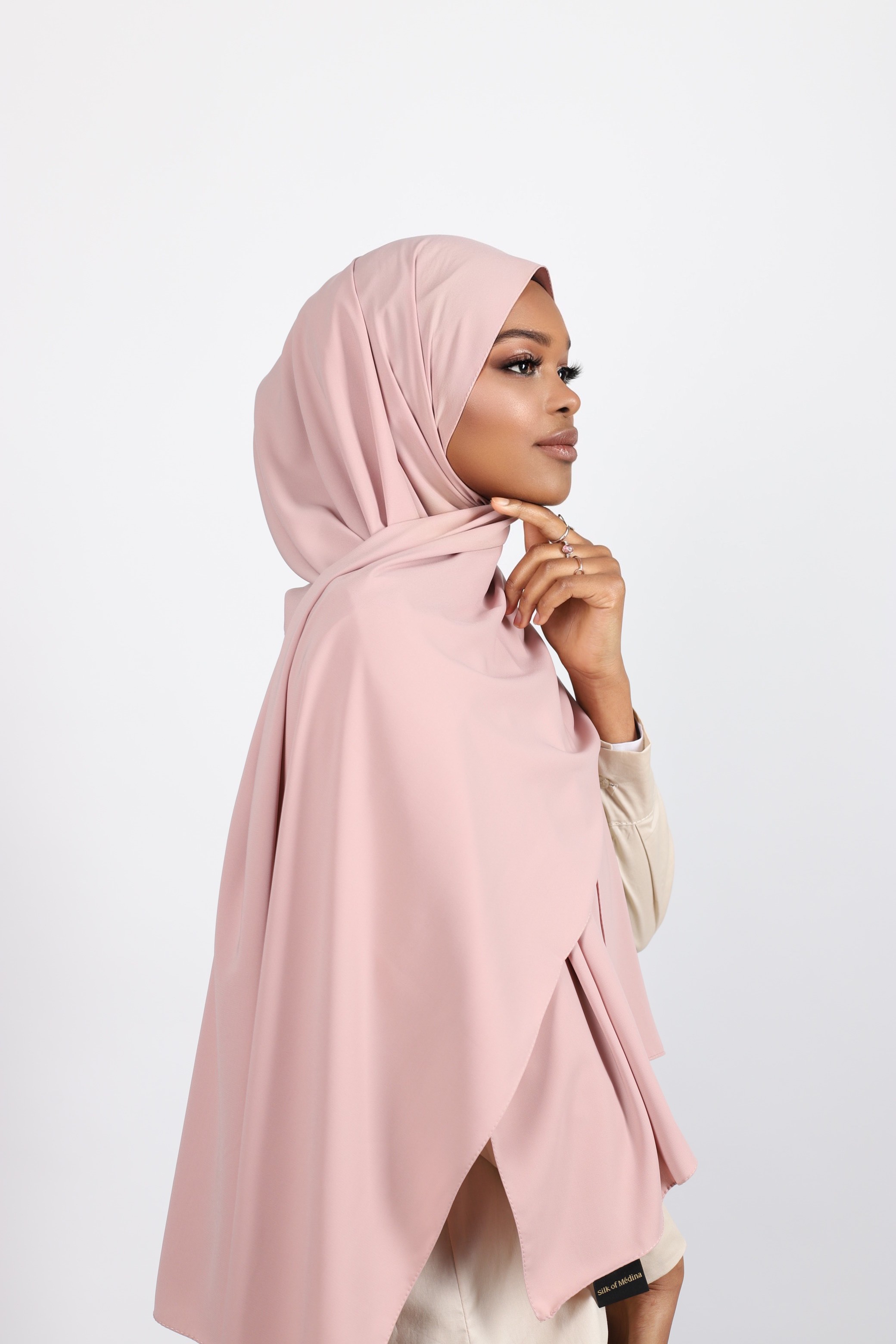 Hijab soie de medine mink