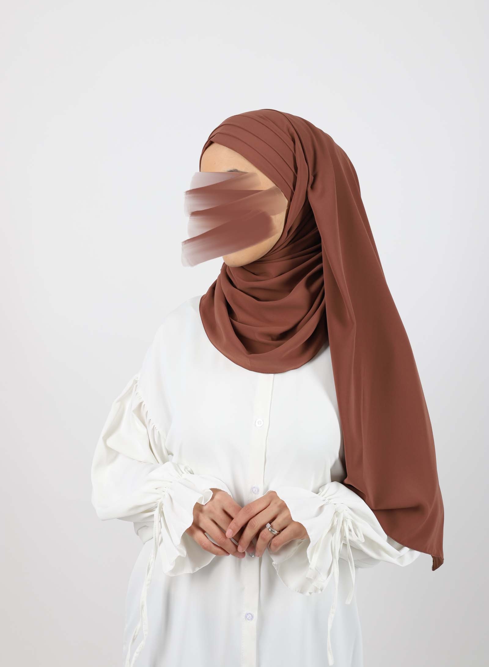 Hijab soie de medine à enfiler