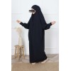 One piece jilbab with lycra sleeves