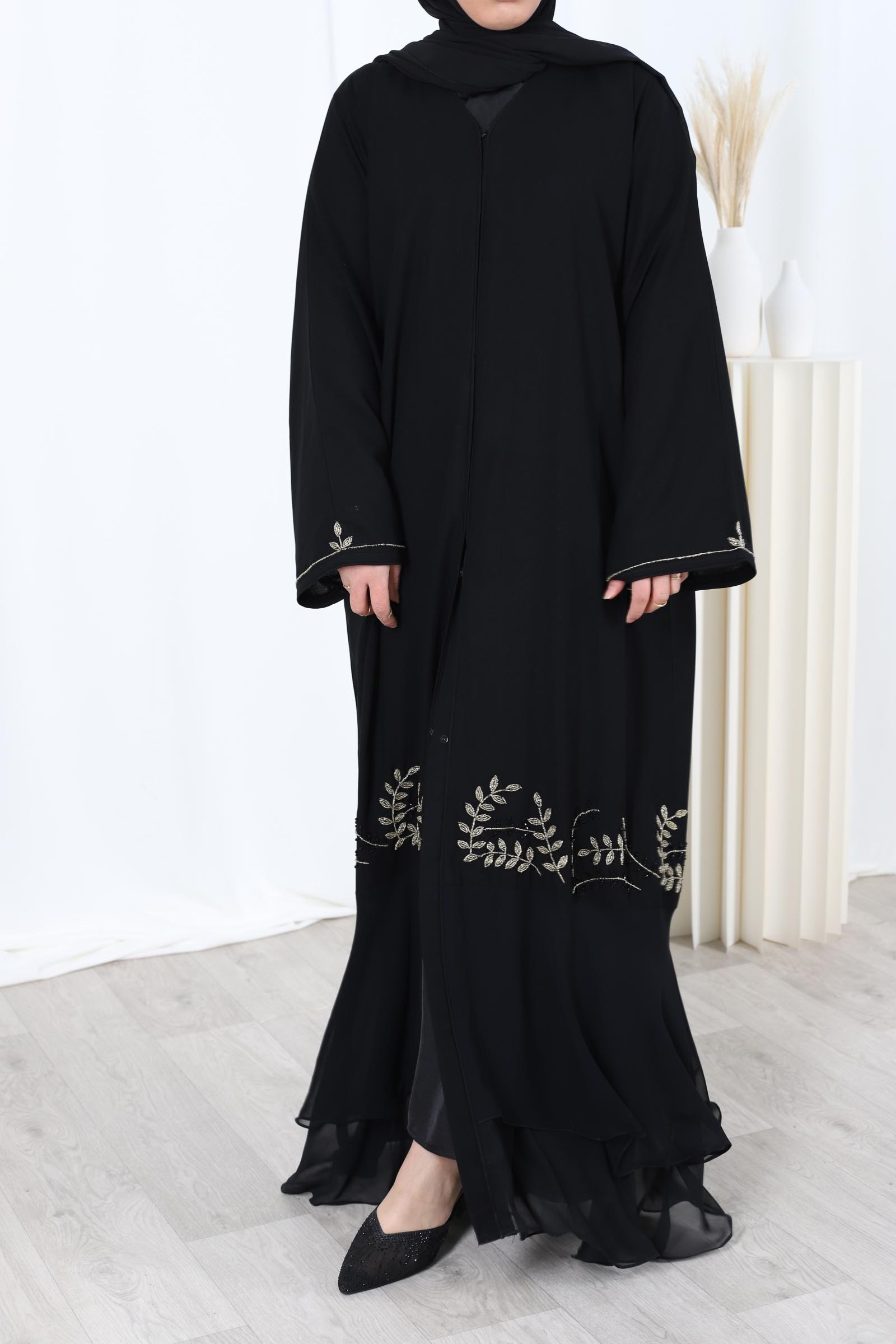 Abaya shams gold