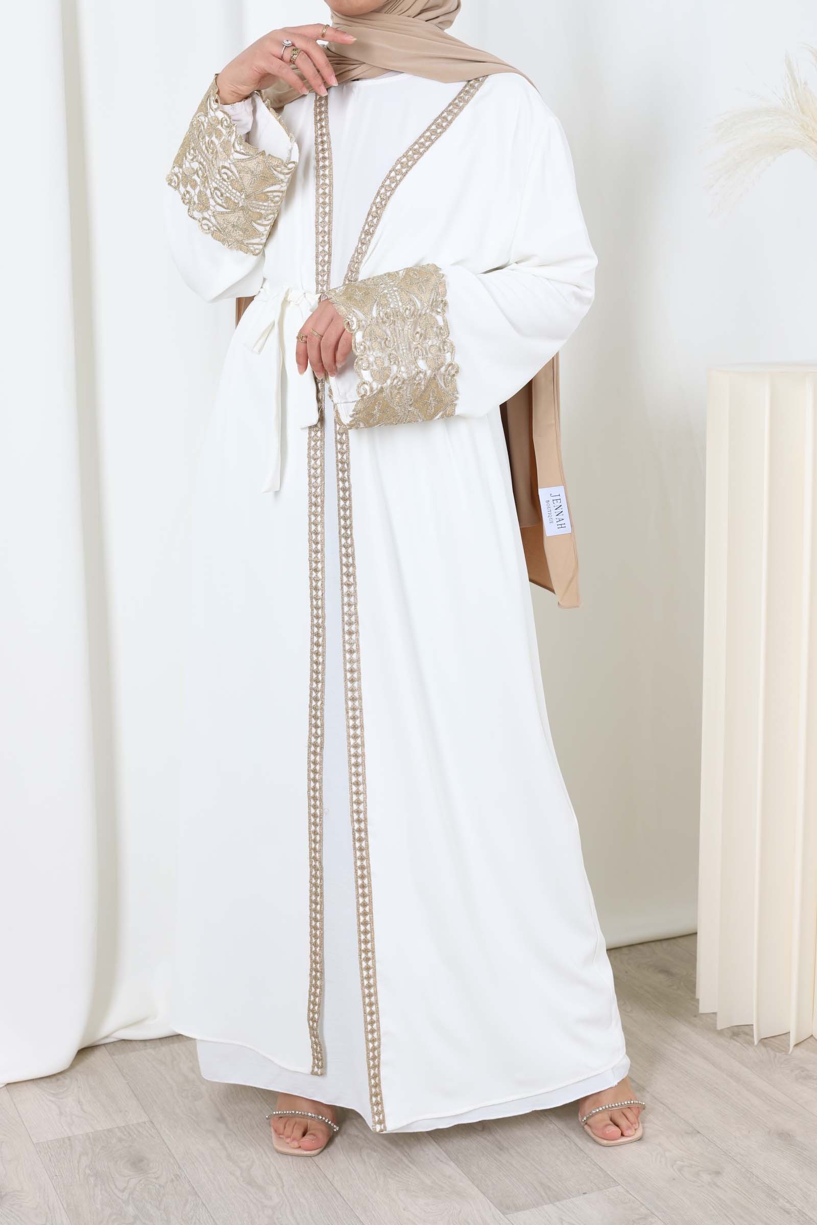 Abaya SANYA blanc