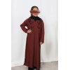 Abaya talia girl burgundy