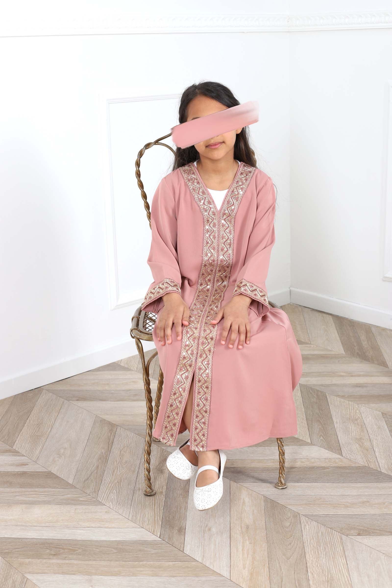 Abaya girl tasnime pink