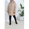 Beige Estonia oversized padded jacket