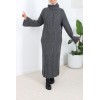 Women's winter cable knit sweater dress