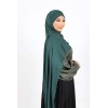 Hijab a enfiler vert sapin