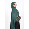 Hijab quick to put pine green