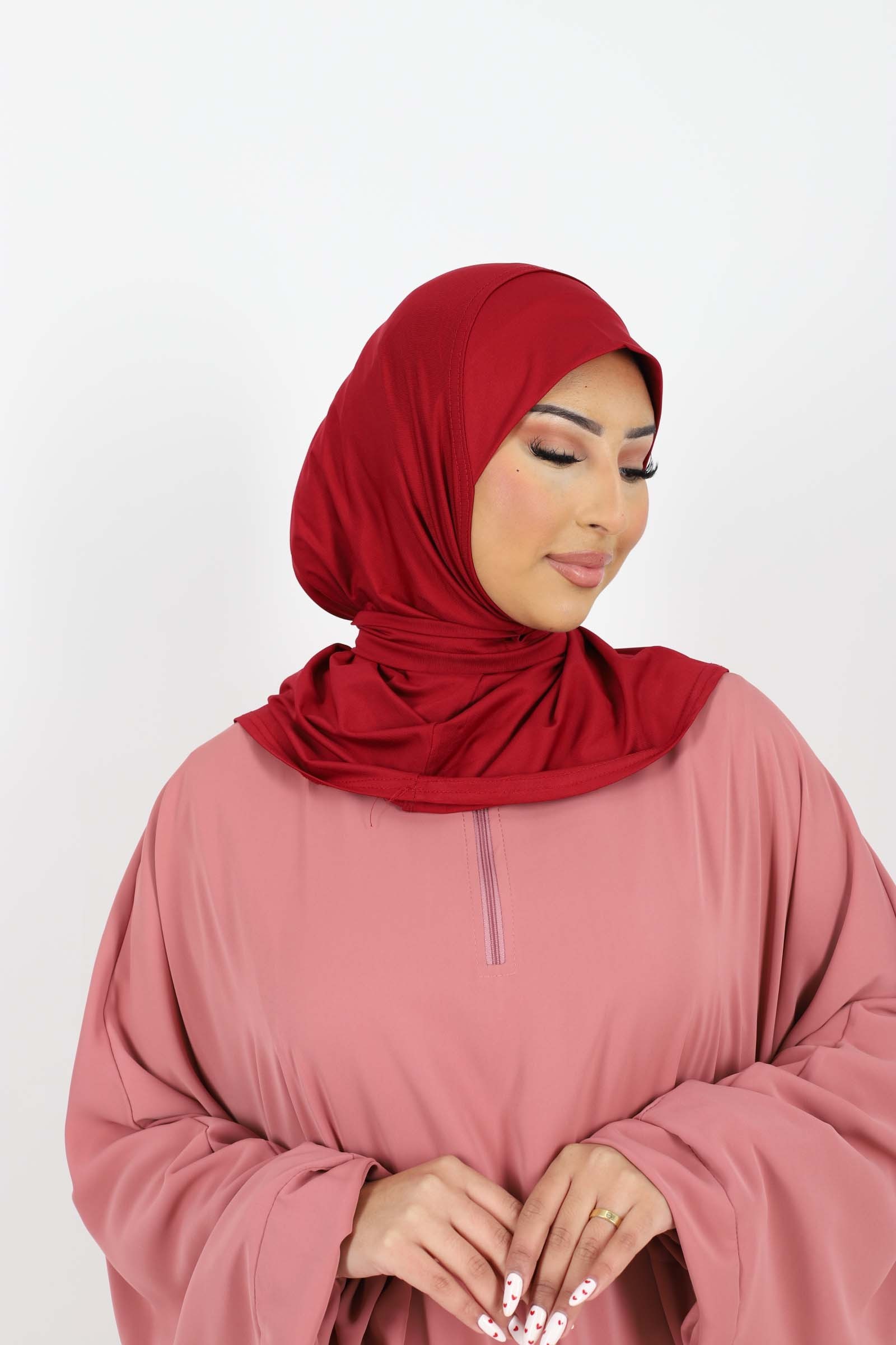 Hijab à enfiler cagoule