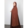 Hijab silk of Medina brown