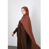 Hijab silk of Medina brown