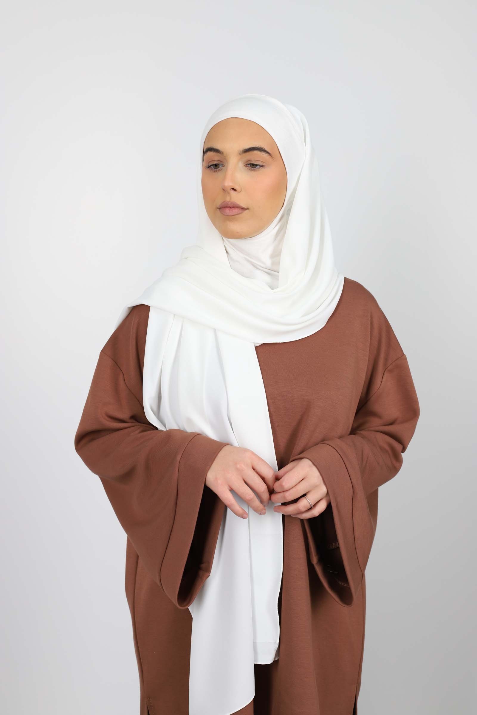 Hijab hood to put on