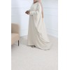 Abaya farasha nude soie de medine