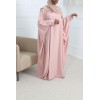 Abaya farasha rose soie de medine