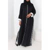 Abaya Dubai Kylia black and white