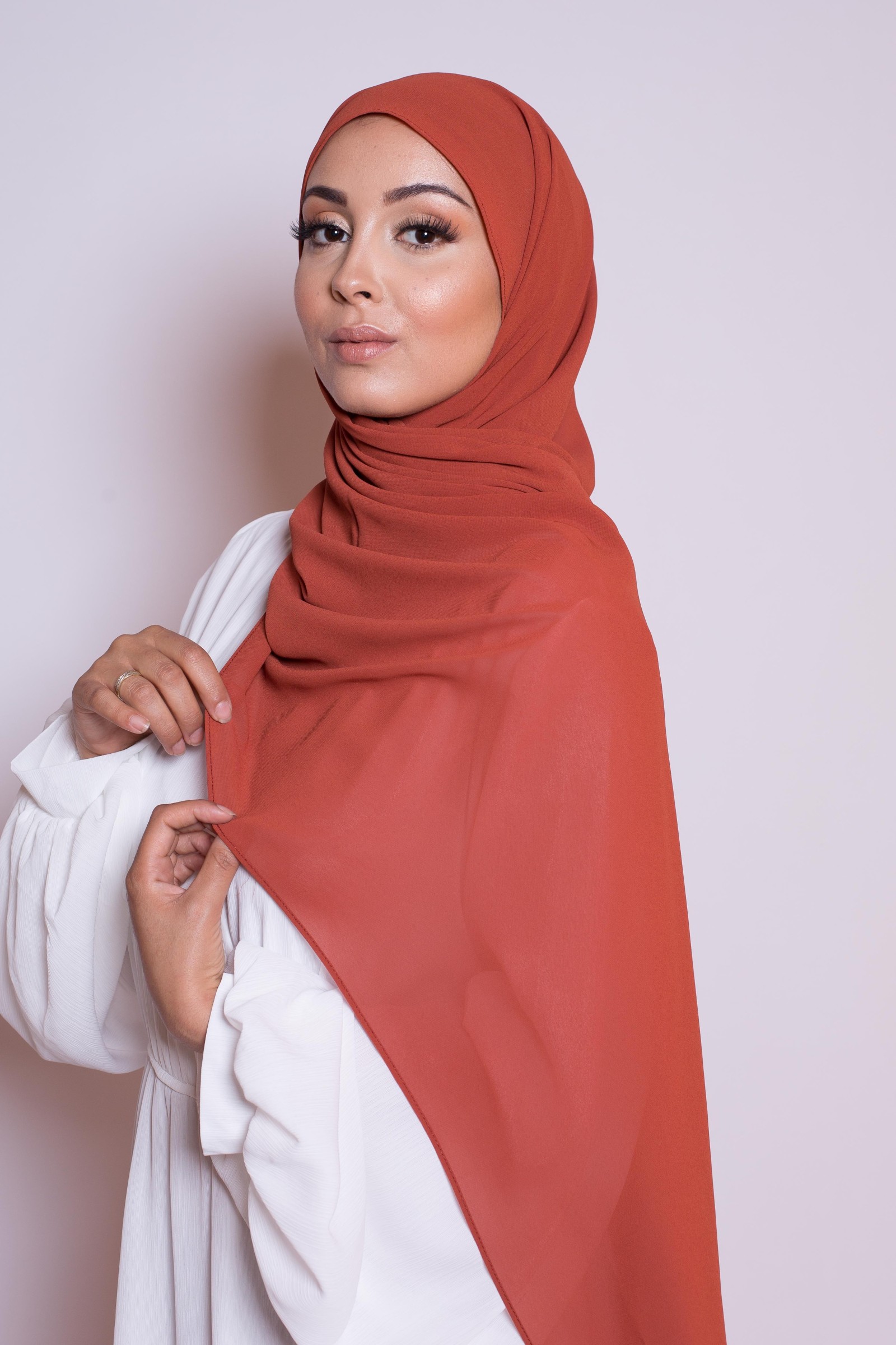 Hijab mousseline epice