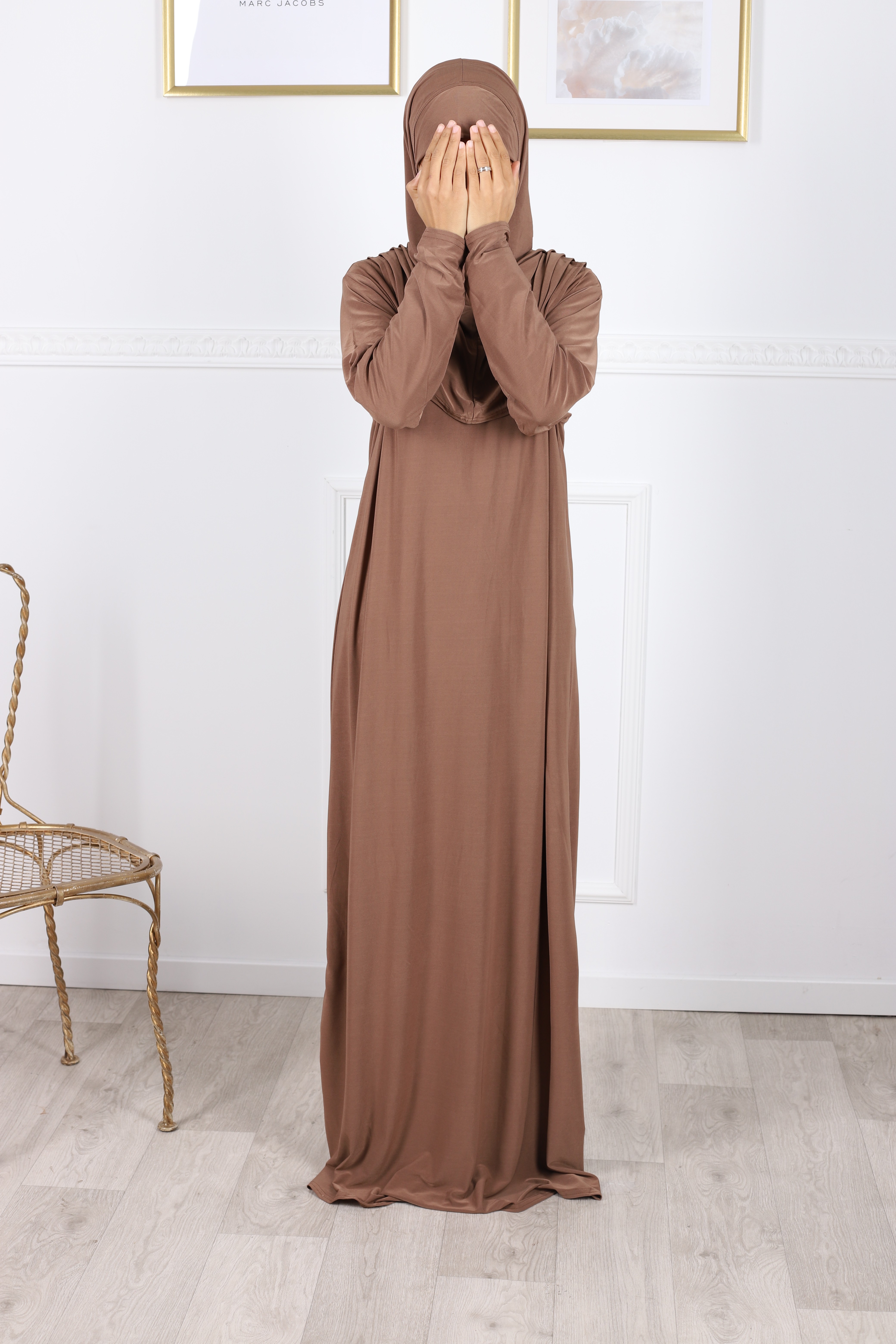 Femmes musulmanes prière Ensemble Abaya Jilbab Overhead islamique Hijab Jupe Costume Caftan 