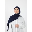 Hijab enfilable bleu marine