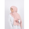 Hijab enfilable rose poudre