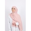 Hijab enfilable rose poudré
